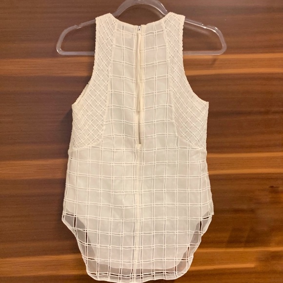 Rag & Bone Adeline Silk Grid Sleeveless Blouse - Picture 7 of 9